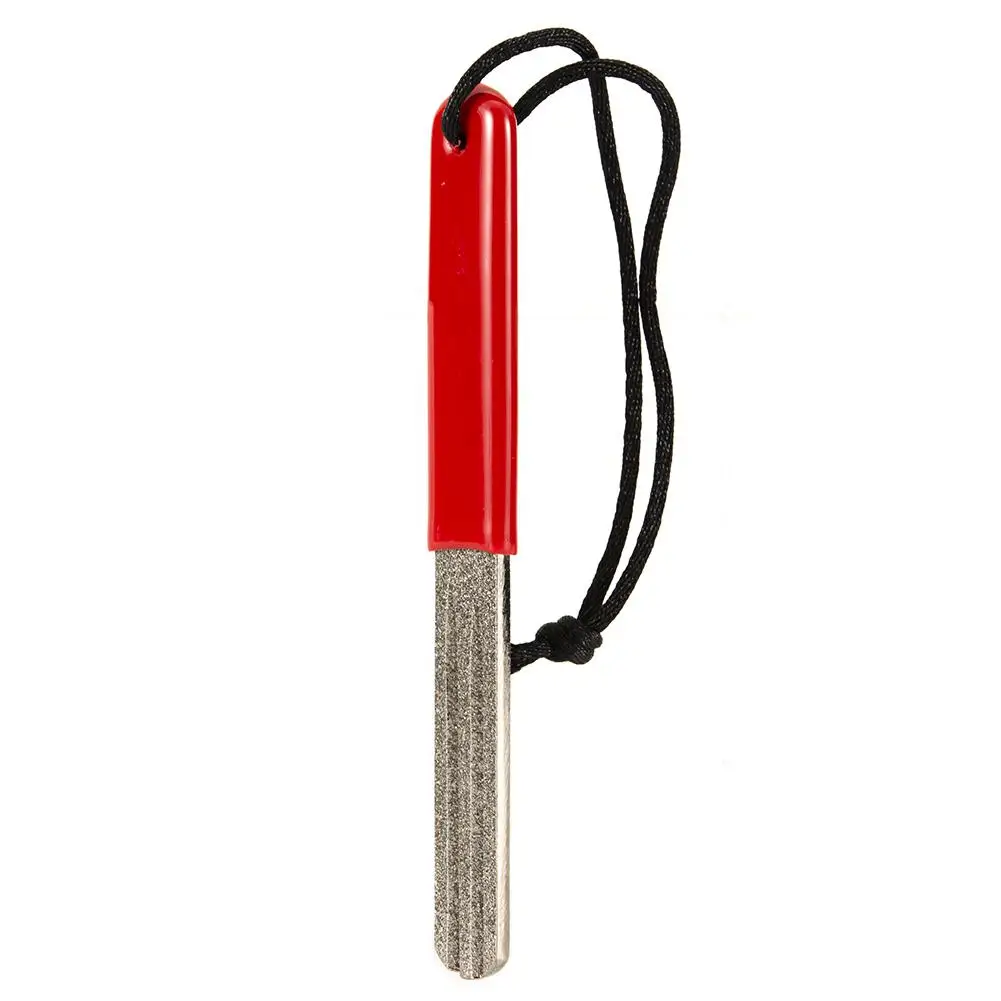 HiMISS открытый двойной паз точилка для рыболовных крючков файл грубого/тонкого