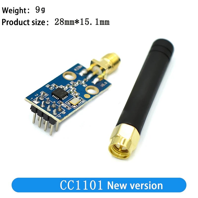 CC1101 беспроводной модуль с антенной SMA беспроводного приемопередатчика для Arduino 433