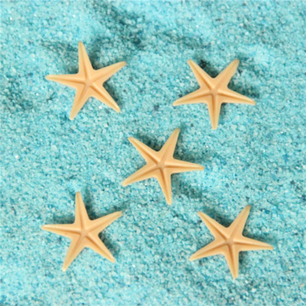 Starfish Beach Crafts Beautiful Pvc 50 Pcs Hand Picking Filling Garden Decoration Mini | Дом и сад