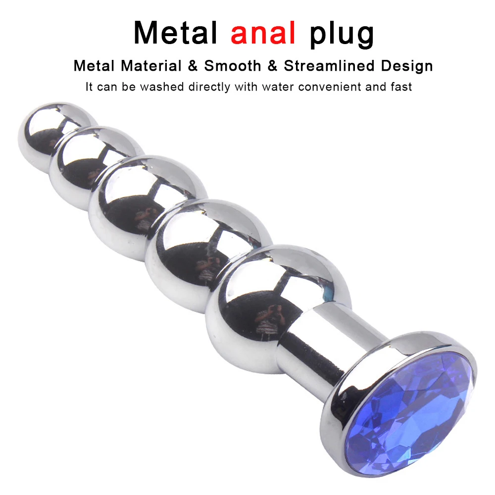 Металлическая Анальная пробка секс игрушки из нержавеющей гладкой стали для