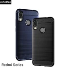 Чехол из углеродного волокна и ТПУ для Xiaomi Redmi Note 8 8T 9S 7 5 6 9 Pro Max 7A 4X 4 Plus 8A 6A 5A Go S2, матовый Мягкий силиконовый чехол