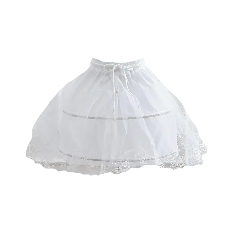 

Elasticated Strap Adjustable Pettiskirt Cute Girls Cosplay Daily Lolita Skirt