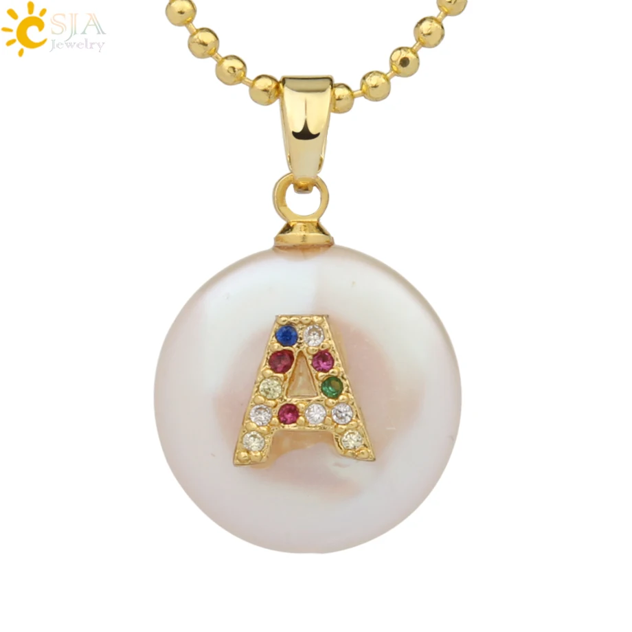 Necklace-L Csja кулон из пресноводного жемчуга крыло животное слон сова кролик растение кактус Подвески ожерелье со стразами для женщин Девушка G216 - Окраска металла: Necklace-L