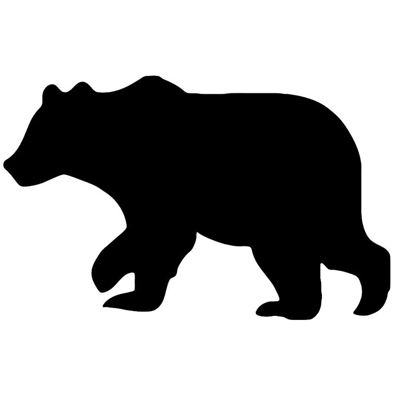 

Автомобильные наклейки с силуэтом медведя BLKUOPAR, солнцезащитные индивидуальные наклейки, простой Декор на лобовое стекло, фургон, виниловая...