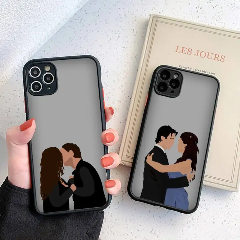 

The Vampire Diaries Phone Case matte transparent For iphone 7 8 11 12 plus mini x xs xr pro max cover