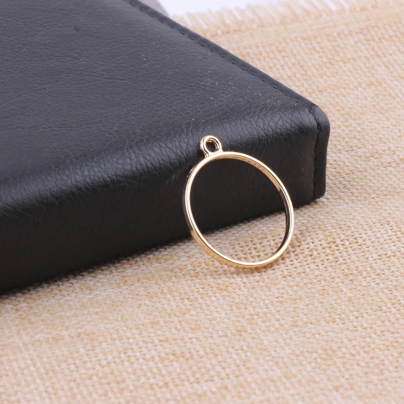 10 шт. золотые металлические круглые Овальные Подвески шармы сделай сам