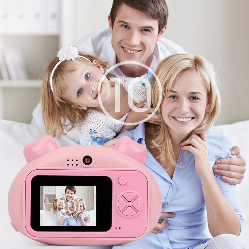 Babytry Fun маленькая портативная Детская цифровая камера 1200 Вт HD Pixel Cute Pig