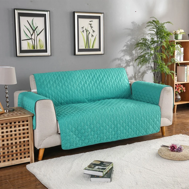 

Quilted Sofa Covers For Dog Pets Armchair Furniture Protector Elastic Sofa Cover For Living Room Washable Couch Cover Home Decor