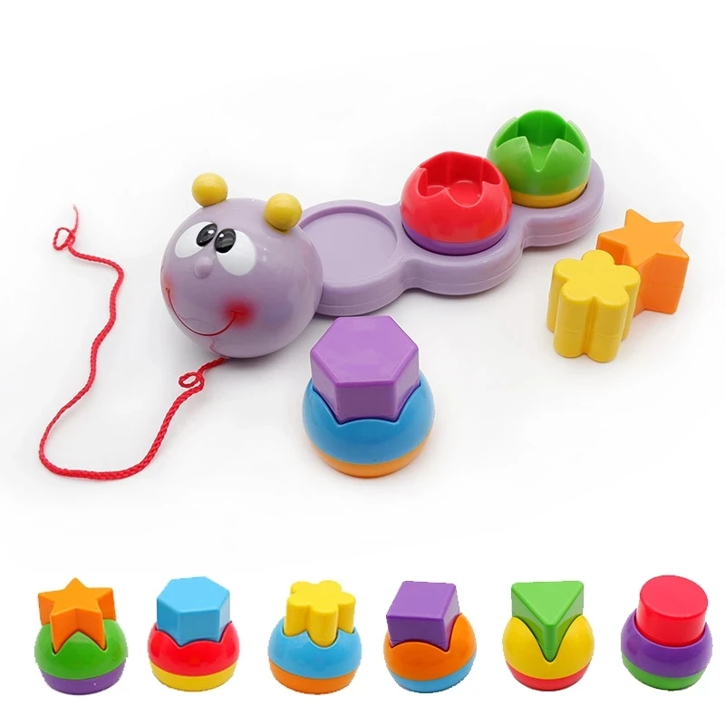 

Toddler Shape Matching Toy Blocks Geometric Shape Sorting Puzzle Games Cognitive Stimulation Early Educational Trailer Baby Toys