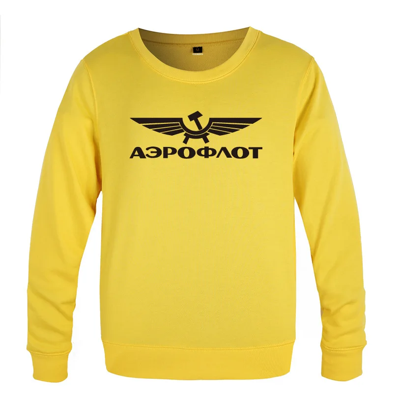 

Distressed Aeroflot Russian Airlines Sweatshirt Men Spring Autumn Long Sleeve O-Neck Pullover Casual Streetwear Fitness Hoody
