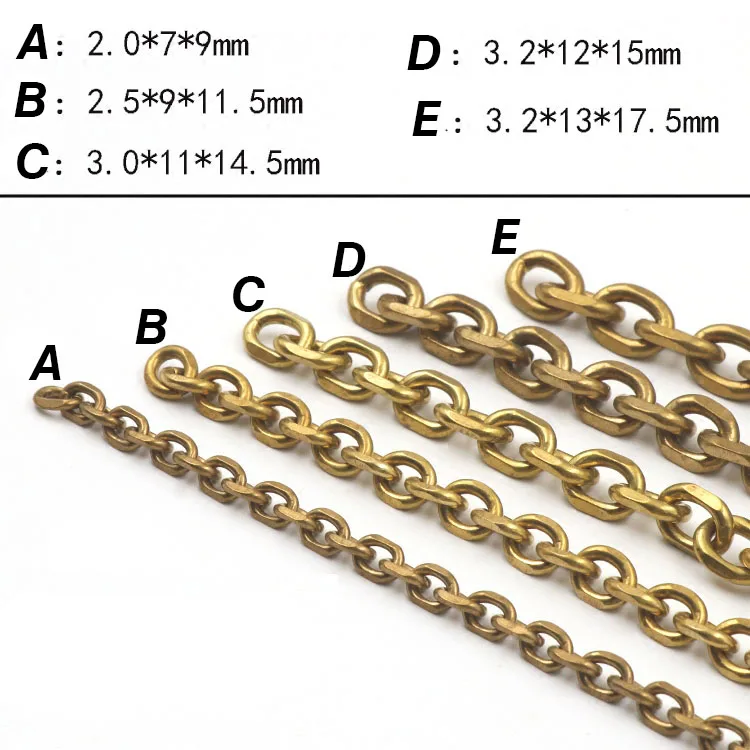 Цепочка Meetee латунная с кисточками длинная сменная цепь для багажа сделай сам