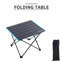 portable folding table outdoor camping furniture mini computer camping tables picnic barbecue bed aluminum alloy folding table
