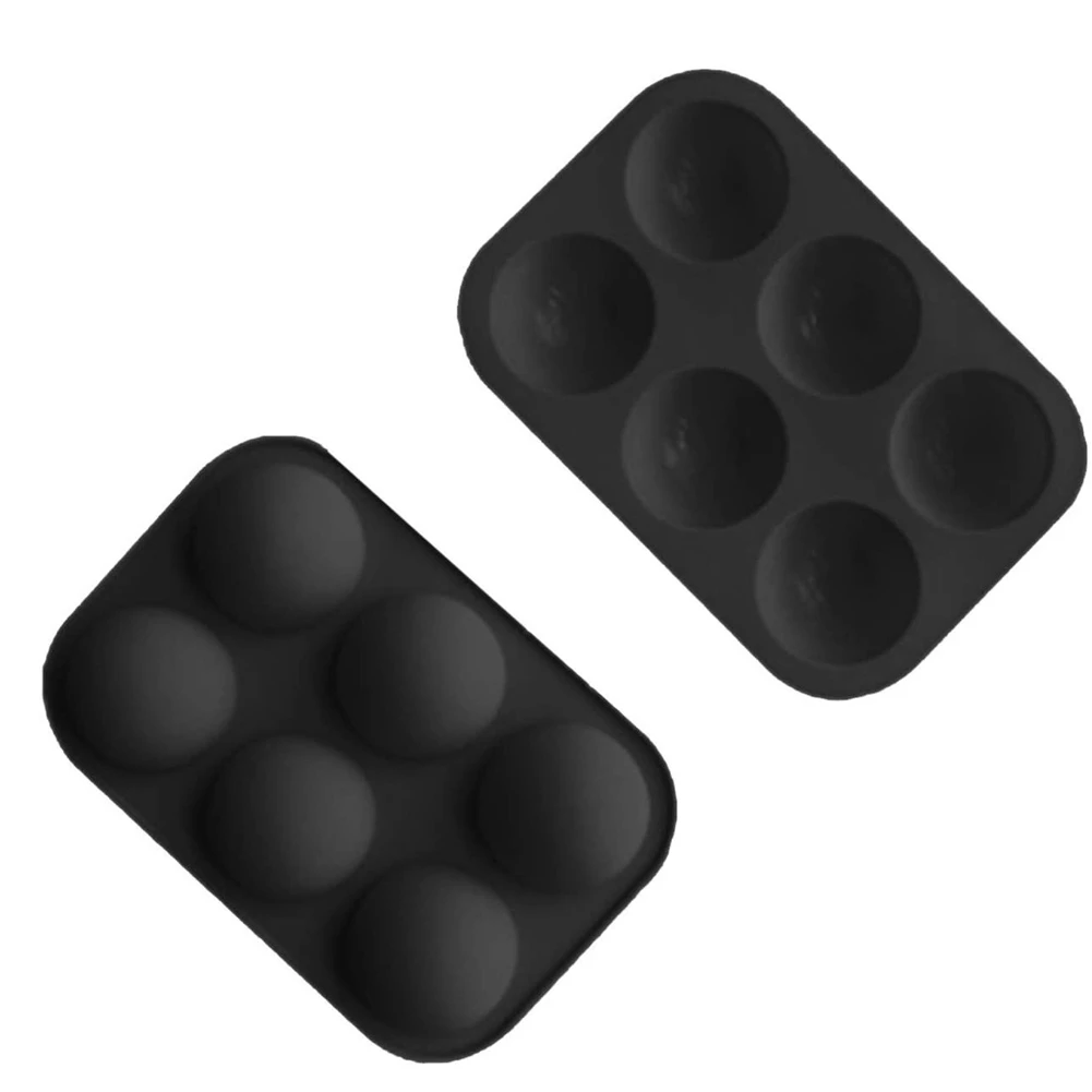 

6 Holes Half Ball Sphere Chocolate Silicone Mold Round Semi Sphere Cake Silicone Baking Molds For Dessert DIY Jelly Dome Mousse