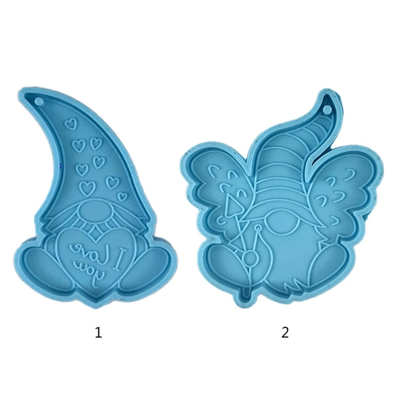 

Dwarf Doll Shaped Pendants Epoxy Resin Mold DIY Crafts Jewelry Casting Tool Keychain Silicone Mould
