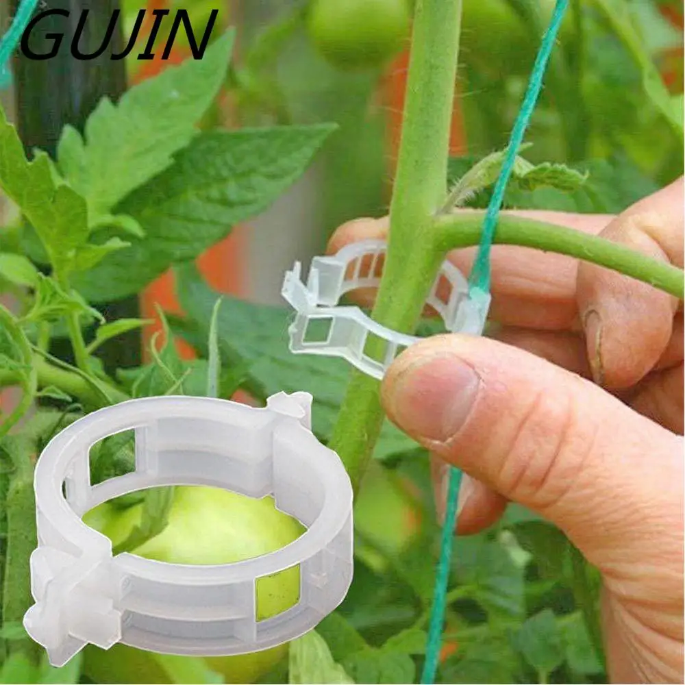 

50 Pcs /Lot Plastic Plant Clips Supports Connects Reusable Protection Grafting Fixing Tool Gardening Supplies for Vegetable Toma
