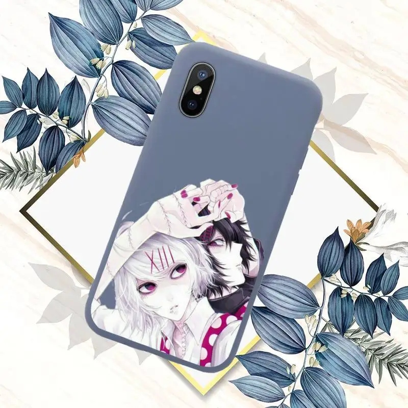 

Tokyo Ghoul Japan Suave Phone Case Blue Candy Color for iPhone 11 12 mini pro XS MAX 8 7 6 6S Plus X SE 2020 XR