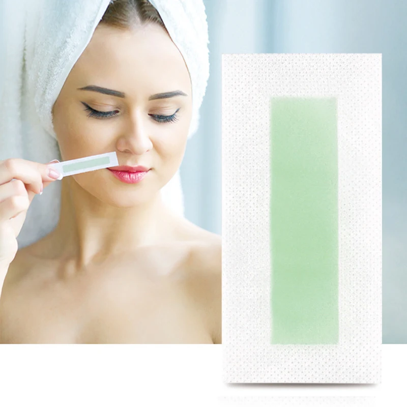 Восковые полоски для удаления волос 24 шт./компл. бумага двусторонняя депиляция