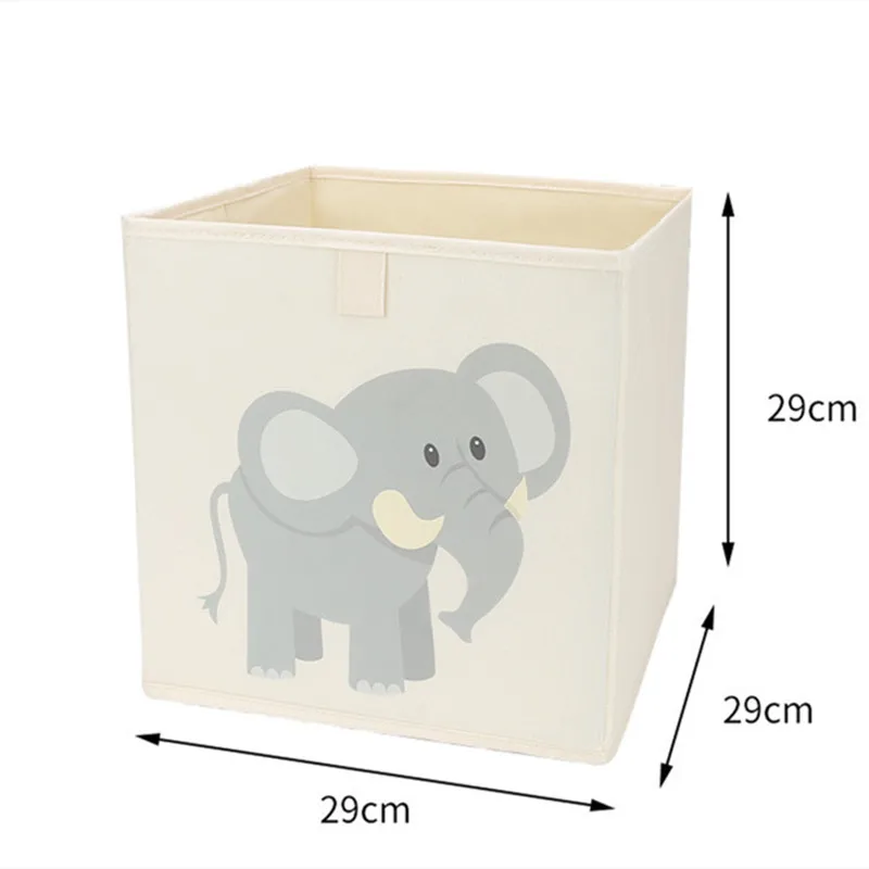 Cube Kids Toys Storage Box Fabric Bins Children Clothes Shoes Container Cartoon Animals Sundries Collections |