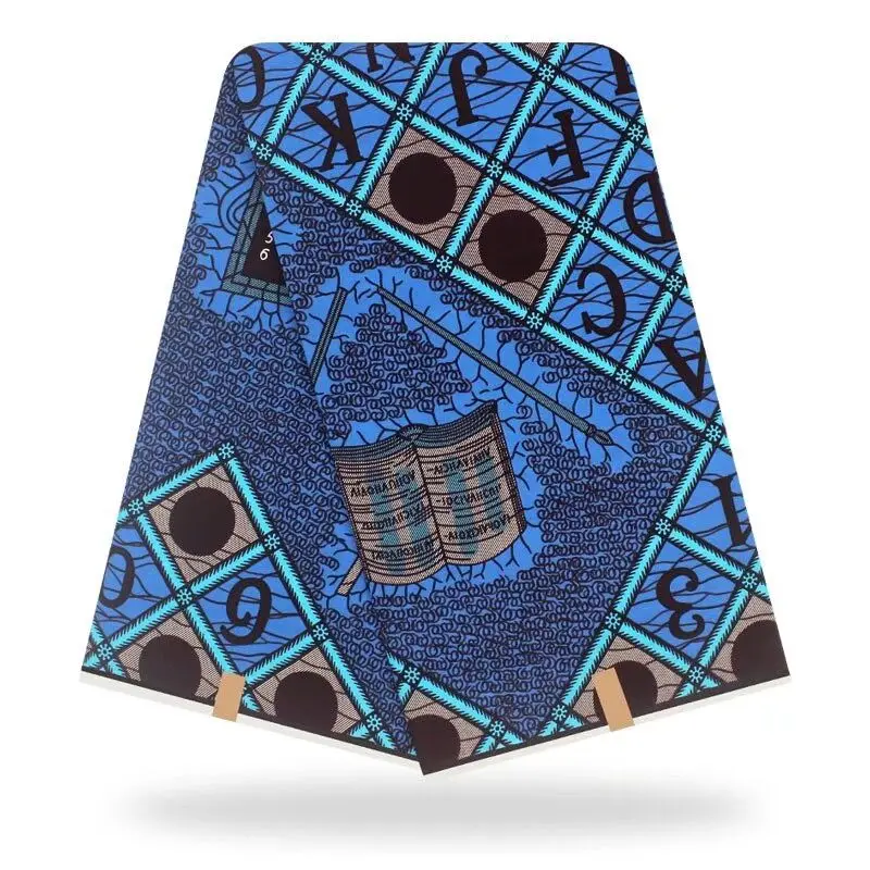 

Nigerian Style Wax Dye Prints Fabrics Real High Quality Cotton Wax Fabric Party Dress Material Veritable AnkaraWax Fabric 6Yards