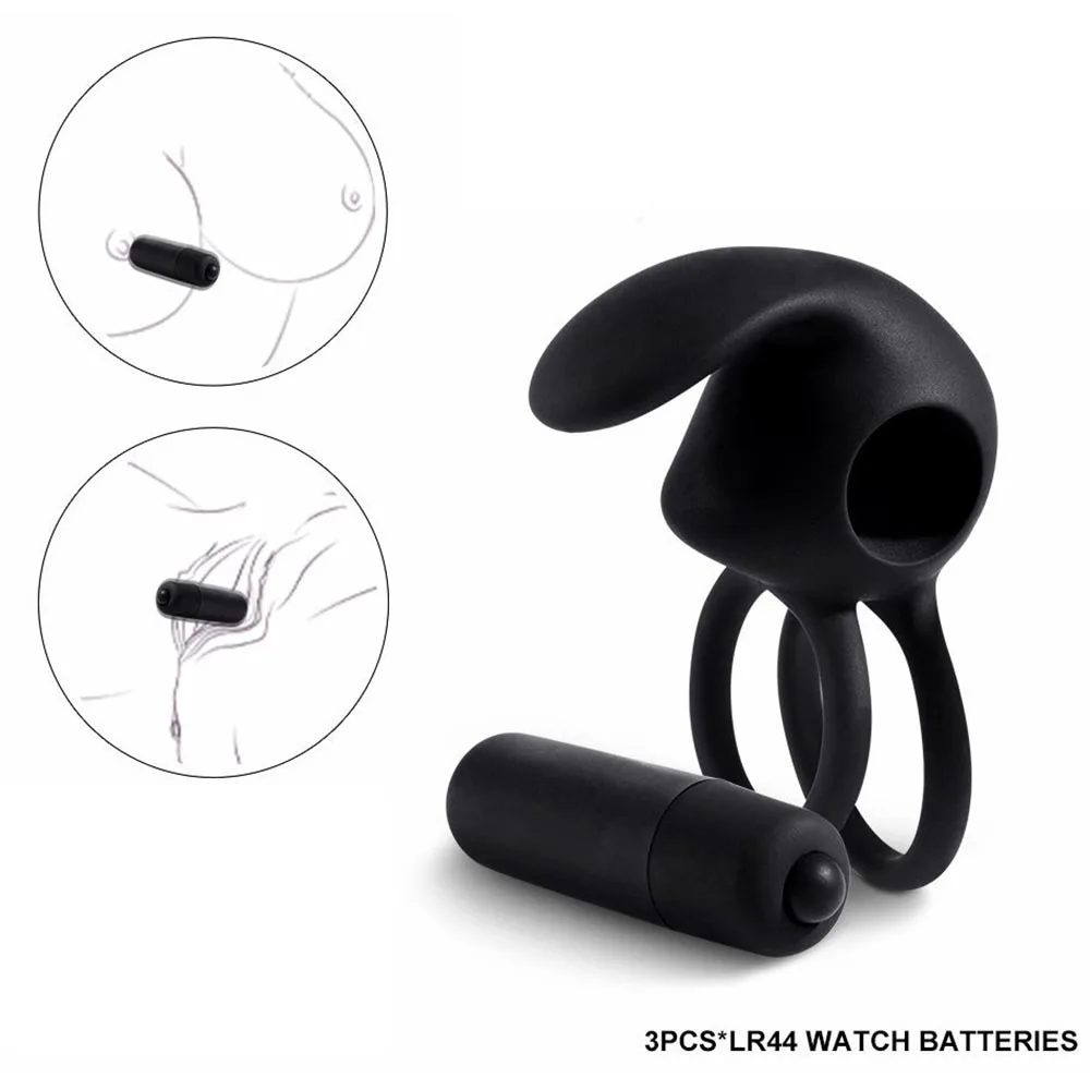 Вибрирующее кольцо EXVOID для пениса переплетения в мошонку вибратор-пуля