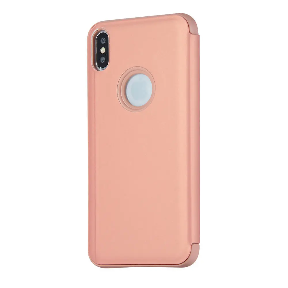 C зеркальным покрытием Роскошный чехол-книжка чехол для iPhone 11 Pro X XS MAX XR 6, 6 S, 7, 8plus, однотонный флип-чехол защитный корпус с защитой от пыли