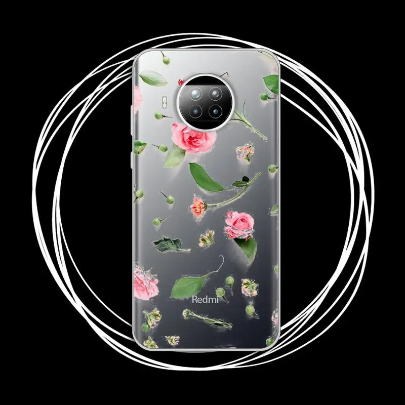 

rose2 Phone Case Transparent for xiaomi redmi note 8 9 9s 11 10t lite pro