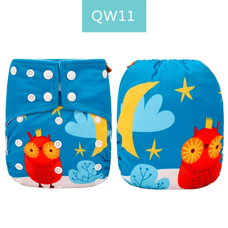 QW11 pocket diaper HappyFlute детские карманные тканевые подгузники с цифровой позицией, экологически чистые подгузники с карманом, один размер, подходит для 3-15 кг, для маленьких мальчиков и девочек - Цвет: QW11 pocket diaper