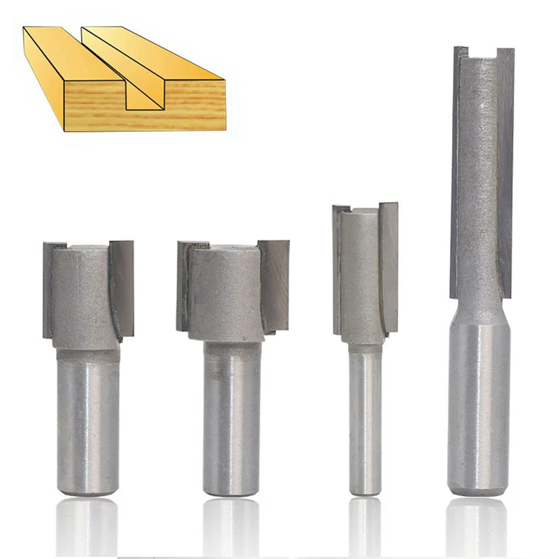 1/2 &quot1/4&quot хвостовик прямой Dado маршрутизатор бит глубина карбида фрезерный резец