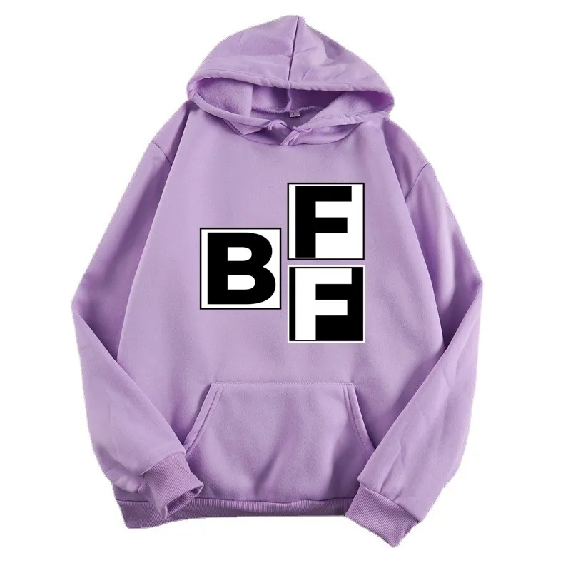 

Women Hoodies Cartoons BFF OF Creativity Sweater Anime Sweatshirt Anime Hoodie For Teens Women Harajuku Hoody Dropshipping