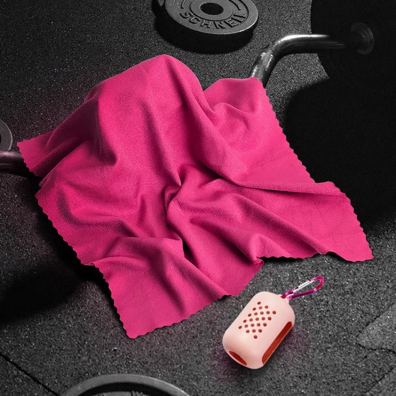 

Yoga Gym Towel Cooling Towel Instant Cooling Relief Sports Towel Quick Drying Pilates Running Travel Towel With Silicone Bag XQ
