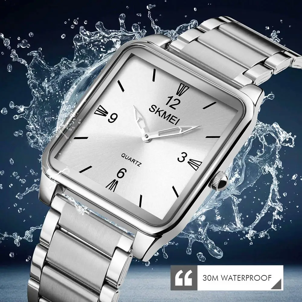 

SKMEI 1603 Luxury Women Small Dial Quartz Watch Fashion Men Retro Steel Leather Waterproof Dress Clock Montre Homme Dropshipping