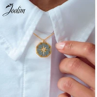 joolim jewelry wholesale six star pendant necklace waterproof gold jewelry