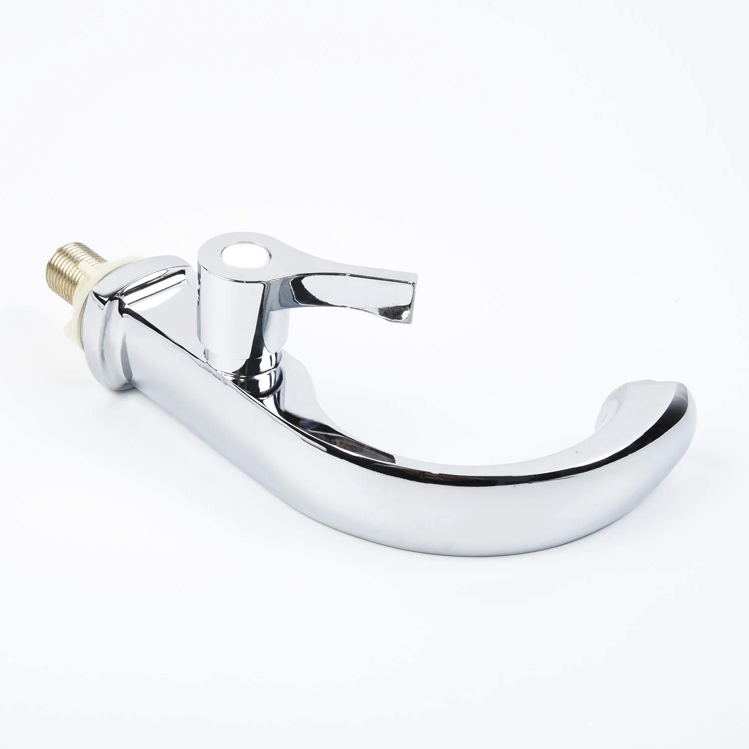 

Chrome Bathroom Basin Copper Tap Single Handle Spout Sink Bath High Quality Copper Alloy Cold Water Faucet Fit Hole Size 22-32mm
