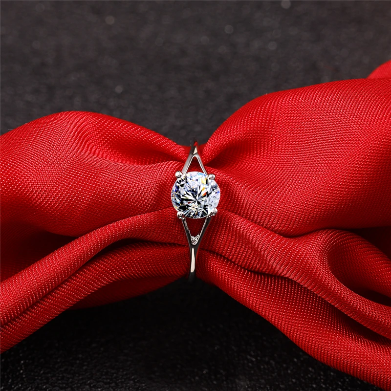 Лидер продаж изысканные кольца с цирконом для женщин девочек круглая