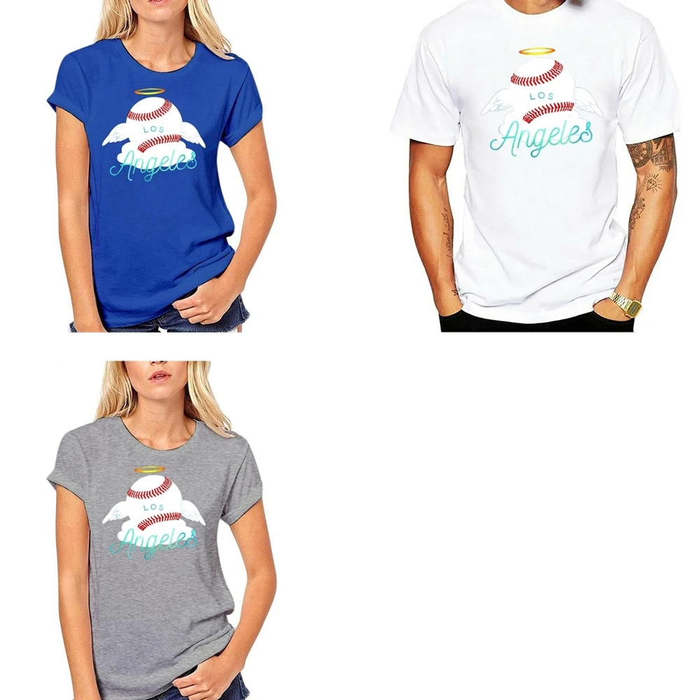 2020 с принтом хлопковая футболка короткими рукавами и для мужчин - Цена: 