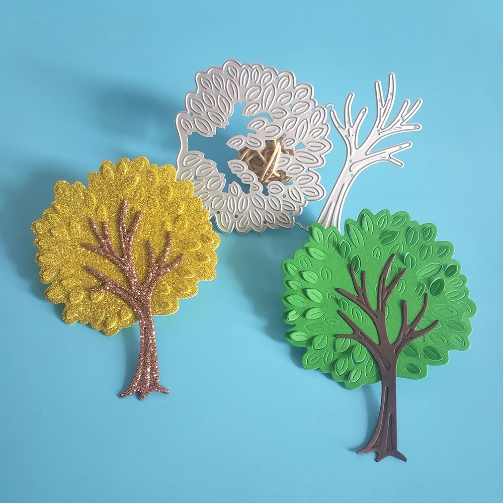 Новинка 3D лист изысканное дерево металлическая высечка Сделай Сам Скрапбукинг