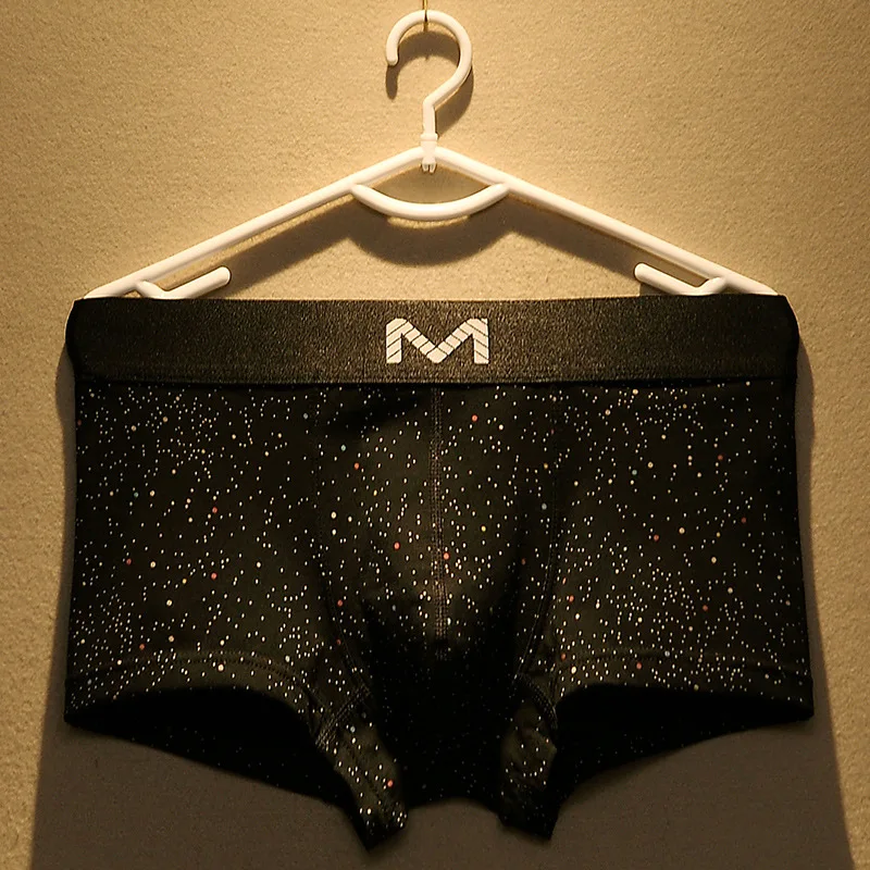 

Men Underwear Mens Cotton Cuecas Masculina Man Stars Printed Boxers Underpant Boxershorts Size M-3XL Fashion Boxer