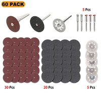 60pcs abrasive diamond cutting disc 22mm 24mm 32mm for used for jade ceramic accesories metal cutting rotary tool saw blade