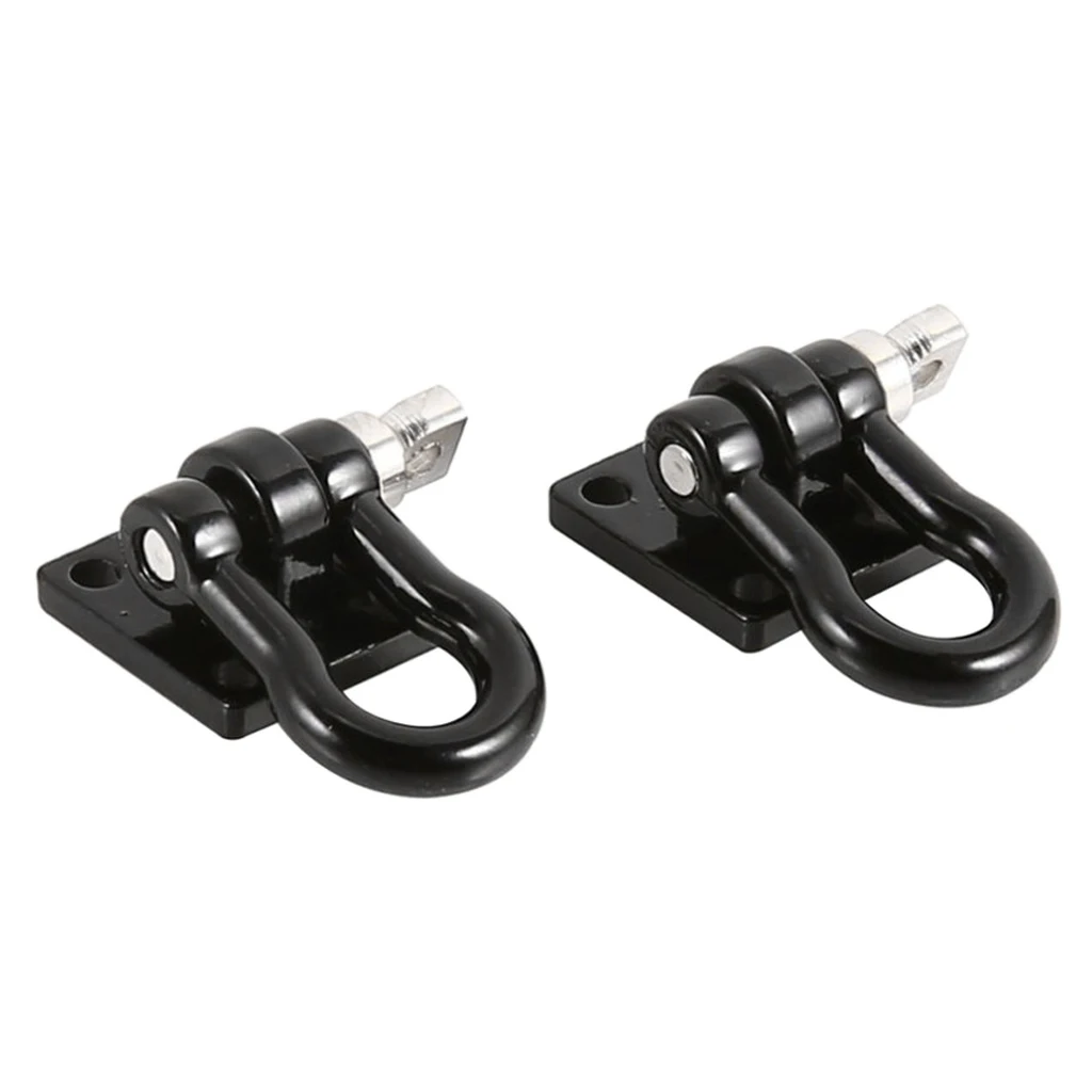 

2Pcs Metal Trailer Towing Buckle Hooks for Traxxas TRX-4 1/10 RC Car