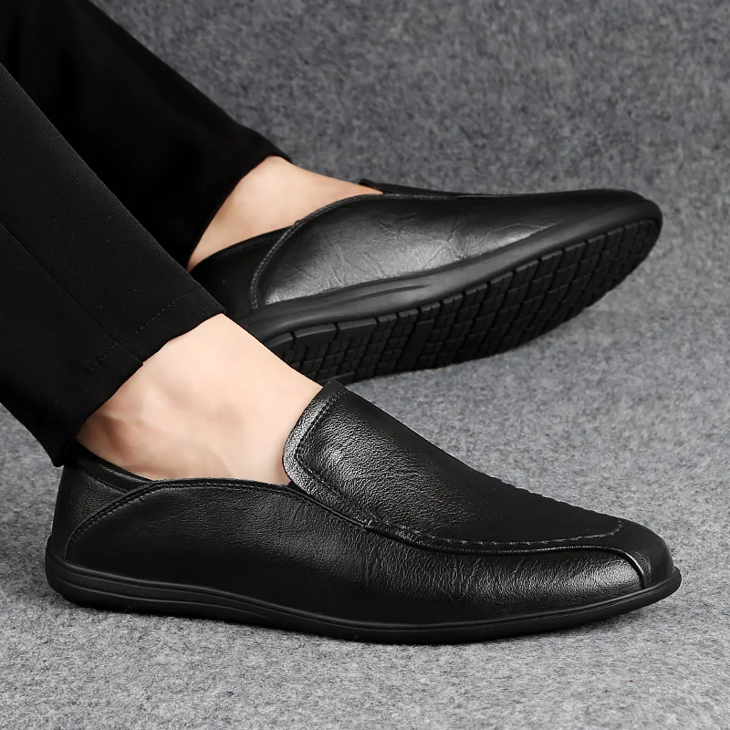 

men Casual Shoes Loafers Sneakers New Men Fashion genuine Leather Comfortable Loafers Casual Shoes Zapatos De Hombre Men Shoe