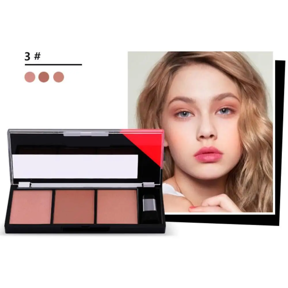 3 цвета румяна комбинированная пластина великолепный натуральный цвет общий
