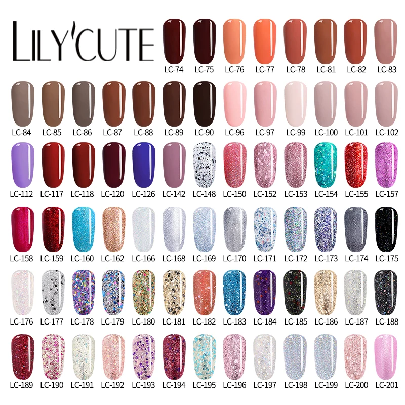 Гель лак для ногтей LILYCUTE 7 мл голографический гель с блестками Светодиодный УФ