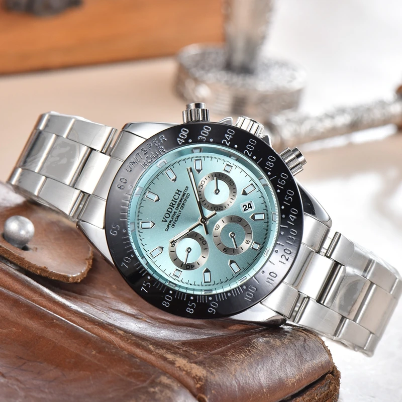 

Luxury Swiss Watch Business Quartz White Steel AAA Gift Watches Mens Original Designer Brand Classic Daytona 40mm Wristwatch