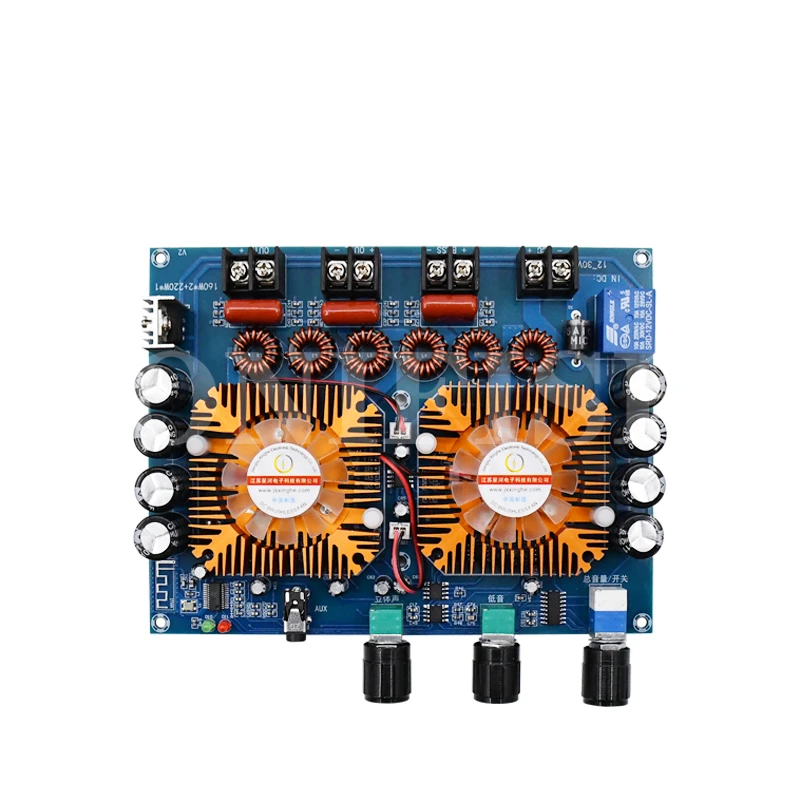 XH A128 плата цифрового усилителя мощности Bluetooth TDA7498E источник питания DC32V Dual 160W Full