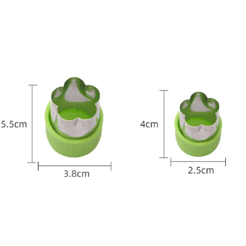 

Star Heart Shape Vegetables Cutter Plastic Handle 9Pcs Portable Cook Tools Stainless Steel Fruit Cutting Die Kitchen Gadgets
