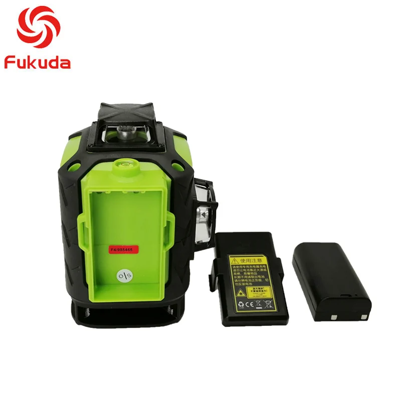 Лазерный уровень Fukuda самонивелирующийся Зеленый 3D 12 линий поворот на 360 градусов