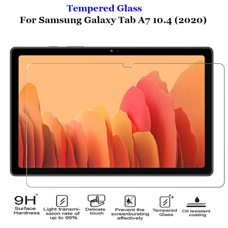 

Закаленное стекло для планшетов Samsung Galaxy Tab A7 10,4 2020, Защита экрана для планшетов Samsung SM-T500 T505 T507 Premium 9H, стеклянная пленка