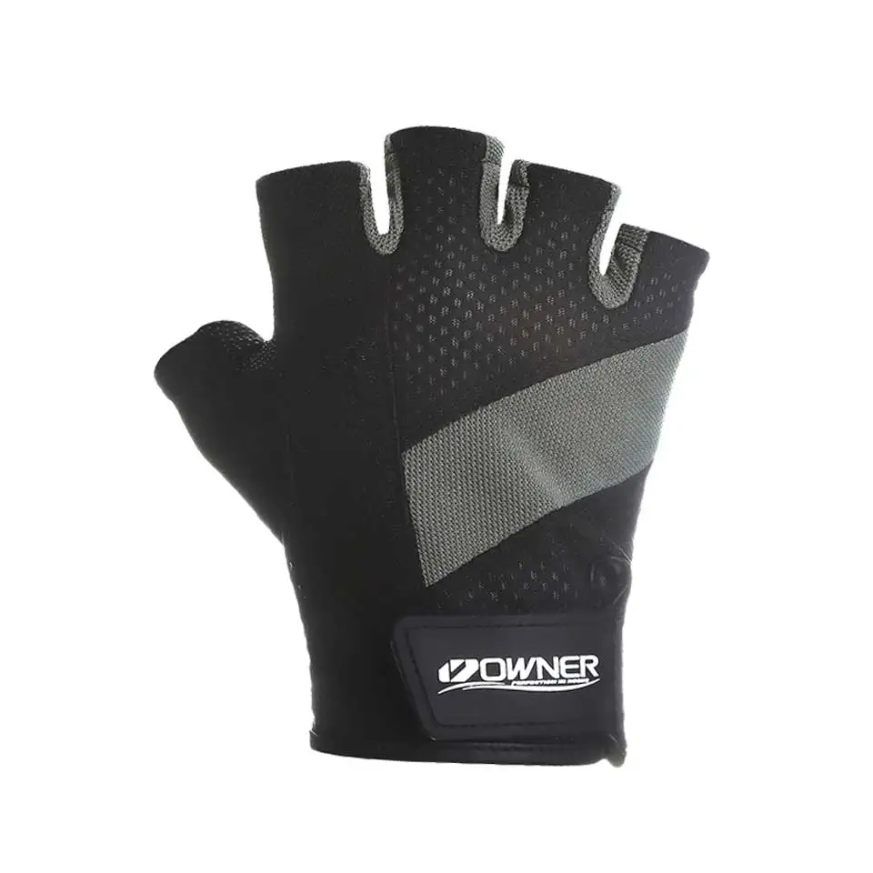 Перчатки для рыбалки без пальцев, мужские Противоскользящие спортивные перчатки для рыбалки, перчатки без пальцев с сеткой - Цвет: Summer Cut 5 Black
