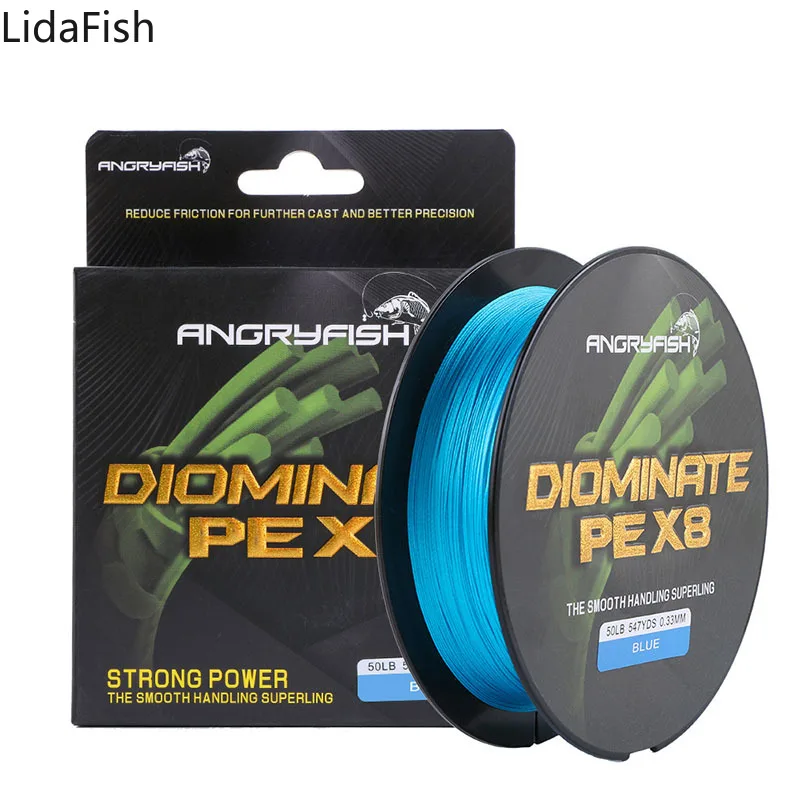 

500M 8 Strand Weaves PE Braided Fishing Line 18lb-80lb Multifilament Carp Fishing Wire pesca