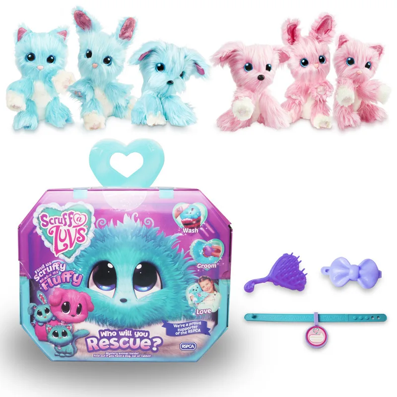 Kawaii мягкие игрушки для животных плюшевые ванной собаки плюши кошки с кроликом